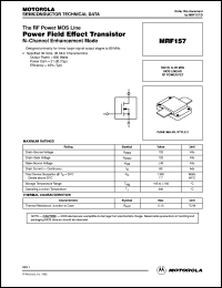 MRF157 Datasheet