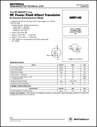 MRF140 Datasheet