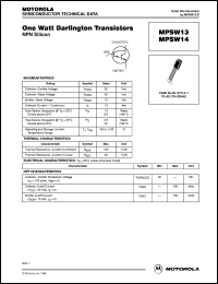 MPSW14 Datasheet
