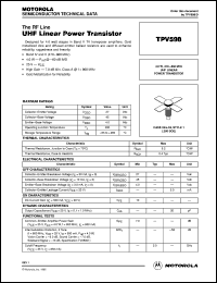TPV598 Datasheet