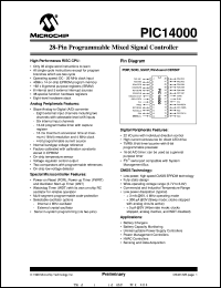 PIC14000T-20I/SO Datasheet