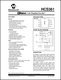 HCS361T-I/P Datasheet