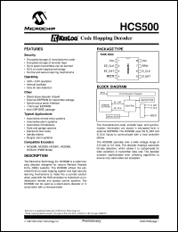 HCS500-I/P Datasheet