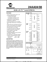 24AA08-I/SL Datasheet