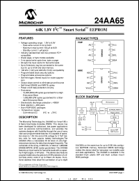 24AA65T-/SM Datasheet