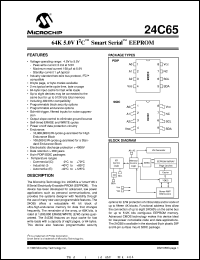 24C65T-E/SM Datasheet