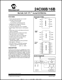 24C08BT-E/SL Datasheet