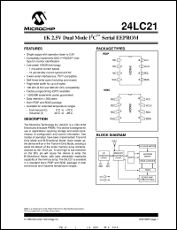24LC21T-I/SN Datasheet
