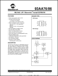 93AA86T-/P Datasheet