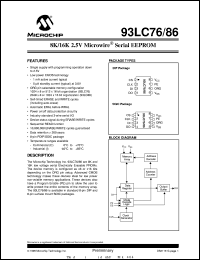 93LC86-I/SN Datasheet