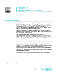 PCD3316T/F1 Datasheet