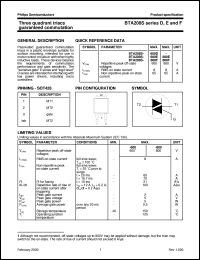 BTA208SseriesD Datasheet