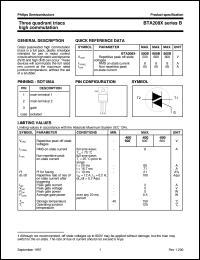 BTA208X-800B Datasheet