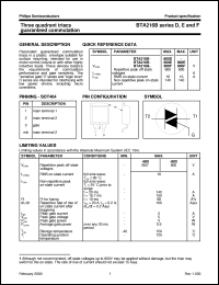 BTA216BseriesD Datasheet