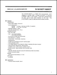 S-1820CF Datasheet