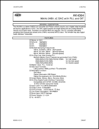 AK4364 Datasheet