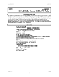 AK4356 Datasheet