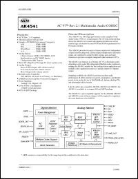 AK4541 Datasheet