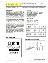 MP60G-NP Datasheet