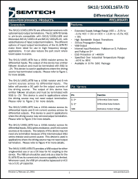 SK10EL16TBDT Datasheet