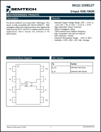 SK100EL15WU Datasheet