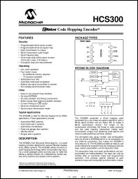 HCS300T-I/SN Datasheet