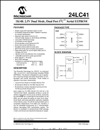 24LC41-/P Datasheet