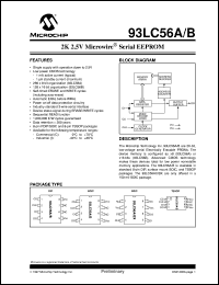 93LC56BXT-I/SN Datasheet