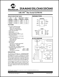 25LC640-I/SN Datasheet