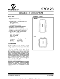 27C128-17I/SO Datasheet