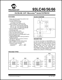 93LC56XT-I/SN Datasheet