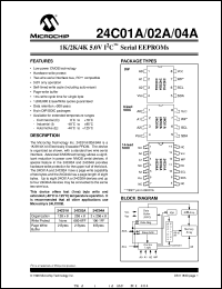 24C01A-E/SM Datasheet