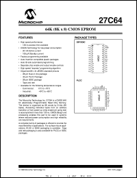 27C64-20/L Datasheet