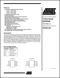 AT24C164-10SC-2.5 Datasheet