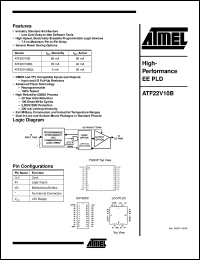 ATF22V10B-25XC Datasheet