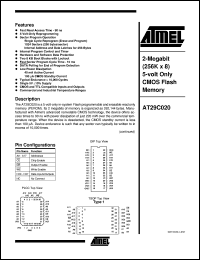 AT29C020-90PC Datasheet