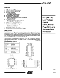 AT28LV64B-20PI Datasheet