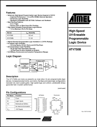 ATV750B-15LM/883 Datasheet