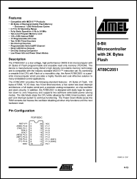 AT89C2051-12PI Datasheet
