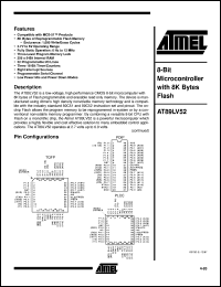 AT89LV52-12JI Datasheet