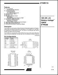 AT28BV16-25JI Datasheet
