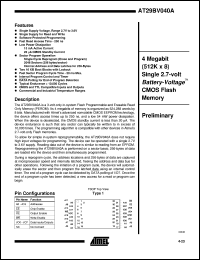 AT29BV040A-35TC Datasheet