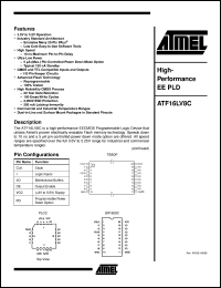 ATF16LV8C-10XI Datasheet