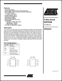 AT24C21-10PC-2.5 Datasheet