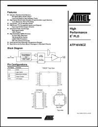 ATF16V8CZ-15XC Datasheet
