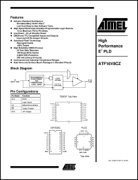 ATF16V8CZ-15JC Datasheet