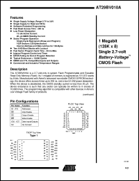 AT29BV010A-25JC Datasheet