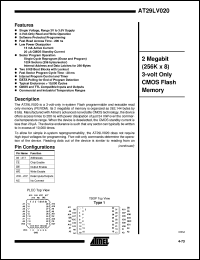AT29LV020-25TC Datasheet