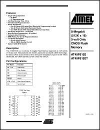 AT49F8192-90RI Datasheet