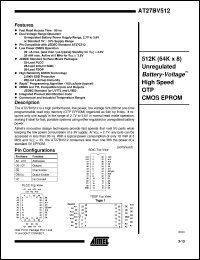 AT27BV512-15RI Datasheet